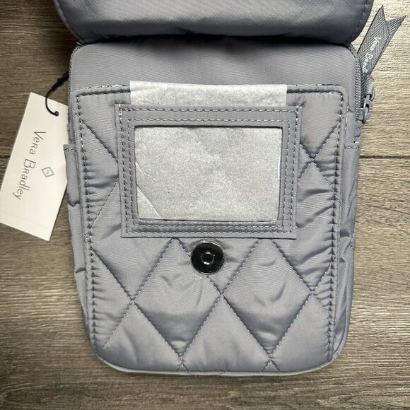 Vera Bradley RFID Mini Hipster Cross Body Frost Gray Ultralight NWT - Picture 3 of 5